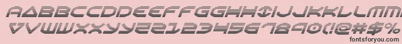 Oberongradital Font – Black Fonts on Pink Background
