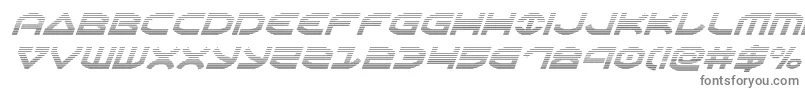 Oberongradital-fontti – harmaat kirjasimet valkoisella taustalla