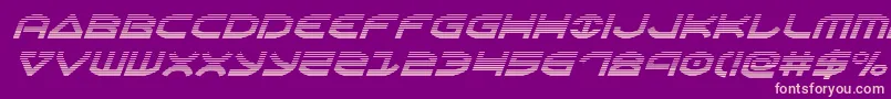 Police Oberongradital – polices roses sur fond violet