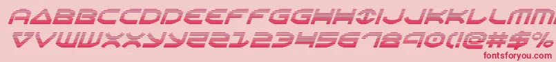 Oberongradital-Schriftart – Rote Schriften auf rosa Hintergrund