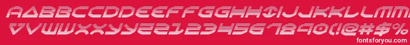 Oberongradital Font – White Fonts on Red Background