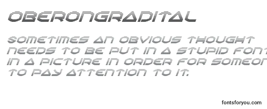 Schriftart Oberongradital