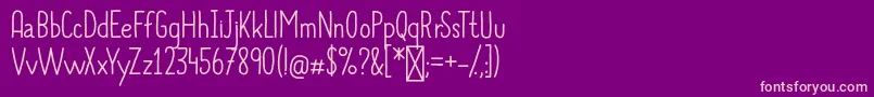 AlwaysTogether Font – Pink Fonts on Purple Background