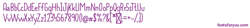 AlwaysTogether Font – Purple Fonts on White Background