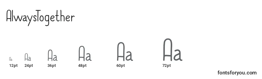 AlwaysTogether Font Sizes