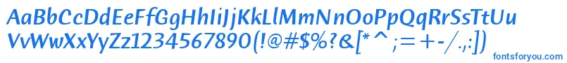 HumanaSansMdItcTtMediumita Font – Blue Fonts
