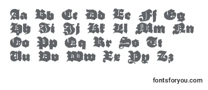 Обзор шрифта Ganzgrobegotisch