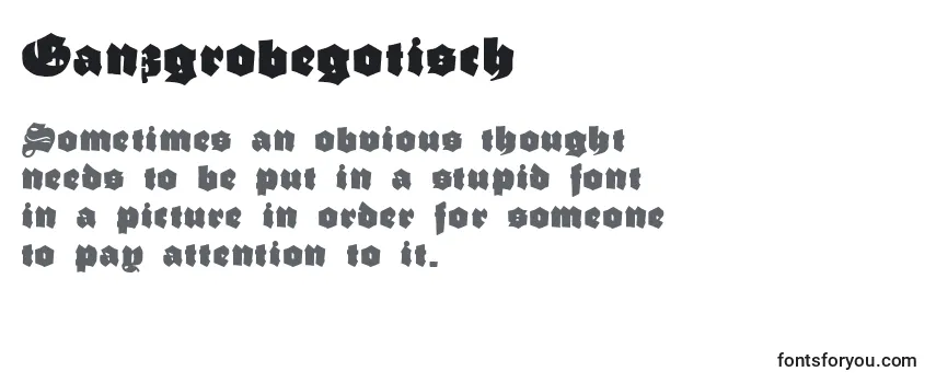 Ganzgrobegotisch (75146) フォントのレビュー