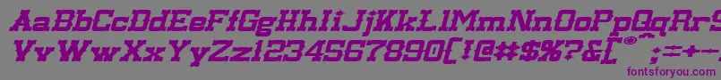 LassiterExtendedItalic Font – Purple Fonts on Gray Background