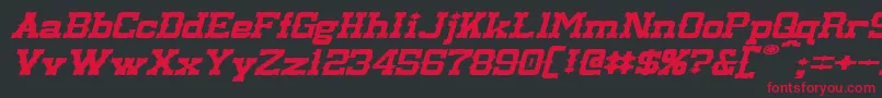 LassiterExtendedItalic Font – Red Fonts on Black Background