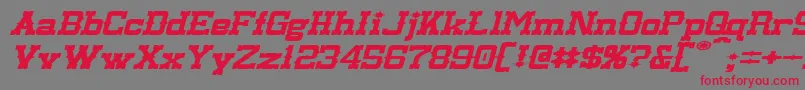 LassiterExtendedItalic Font – Red Fonts on Gray Background