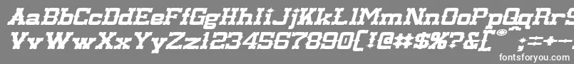 LassiterExtendedItalic Font – White Fonts on Gray Background