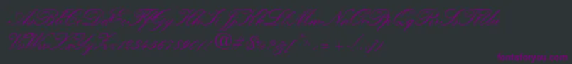 HeatherScriptTwo Font – Purple Fonts on Black Background