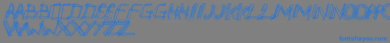 Partyline Font – Blue Fonts on Gray Background