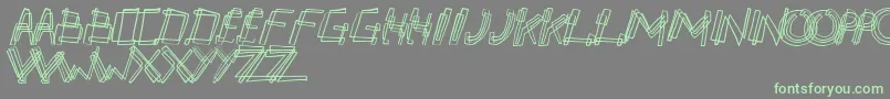 Partyline Font – Green Fonts on Gray Background