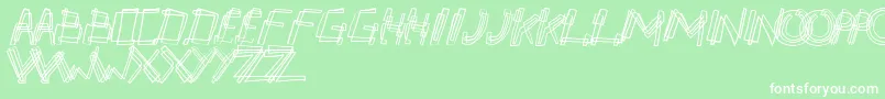 Partyline Font – White Fonts on Green Background