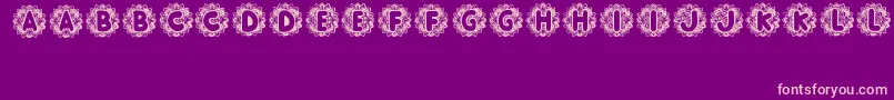 Nusantara Font – Pink Fonts on Purple Background