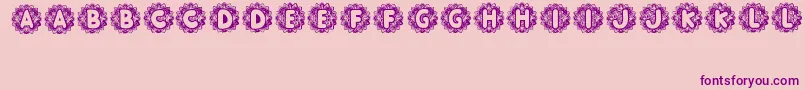 Nusantara Font – Purple Fonts on Pink Background