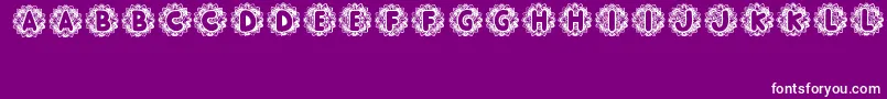 Nusantara Font – White Fonts on Purple Background