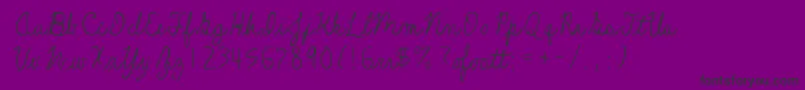 Farewell Font – Black Fonts on Purple Background