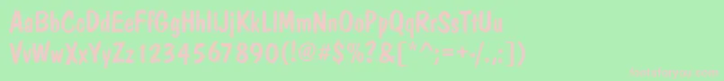 PedroRegular Font – Pink Fonts on Green Background