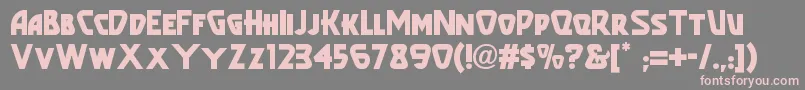 Popularcafenf Font – Pink Fonts on Gray Background