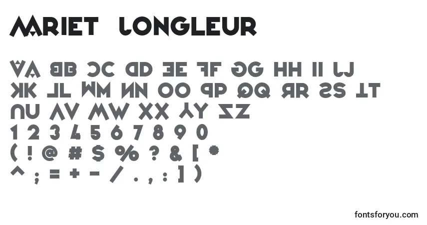 Schriftart VarietРІJongleur – Alphabet, Zahlen, spezielle Symbole