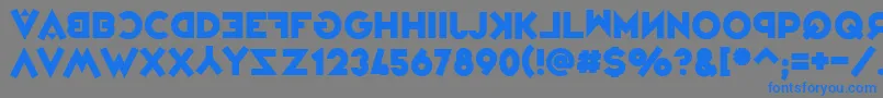 VarietРІJongleur Font – Blue Fonts on Gray Background