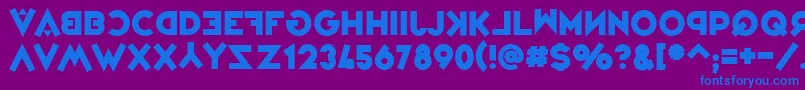 VarietРІJongleur Font – Blue Fonts on Purple Background