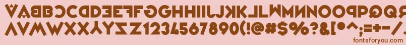 VarietРІJongleur Font – Brown Fonts on Pink Background