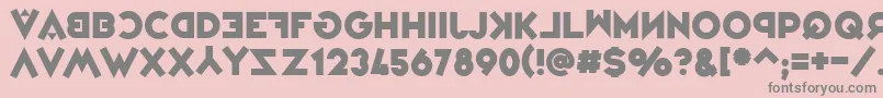 VarietРІJongleur Font – Gray Fonts on Pink Background