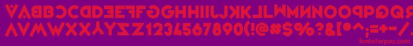 VarietРІJongleur Font – Red Fonts on Purple Background