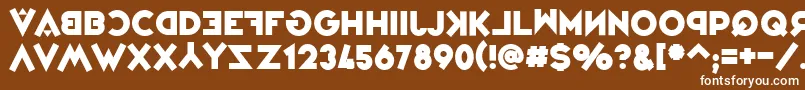 VarietРІJongleur Font – White Fonts on Brown Background