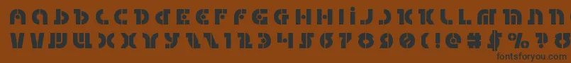 Questloktitle Font – Black Fonts on Brown Background