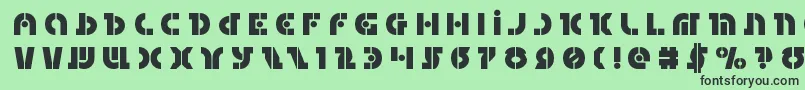 Questloktitle Font – Black Fonts on Green Background