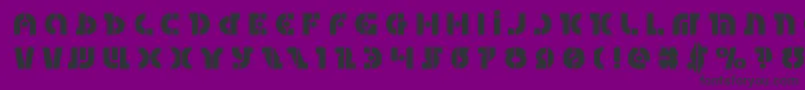 Questloktitle Font – Black Fonts on Purple Background