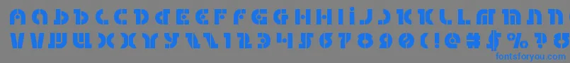 Questloktitle Font – Blue Fonts on Gray Background