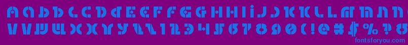 Questloktitle Font – Blue Fonts on Purple Background