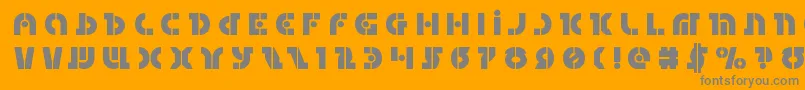 Questloktitle Font – Gray Fonts on Orange Background