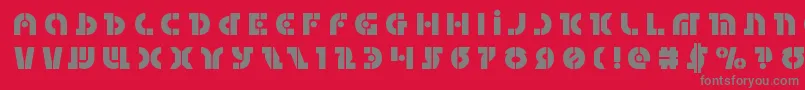 Questloktitle Font – Gray Fonts on Red Background