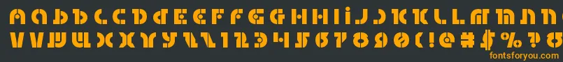 Questloktitle Font – Orange Fonts on Black Background