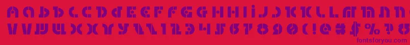 Questloktitle Font – Purple Fonts on Red Background