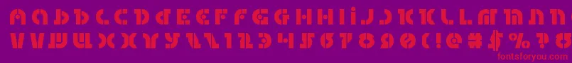 Questloktitle Font – Red Fonts on Purple Background