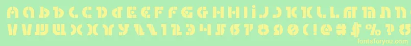 Questloktitle Font – Yellow Fonts on Green Background