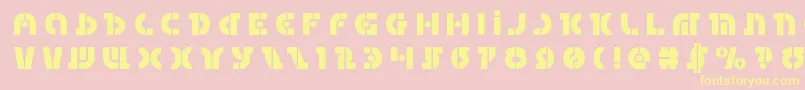 Questloktitle Font – Yellow Fonts on Pink Background