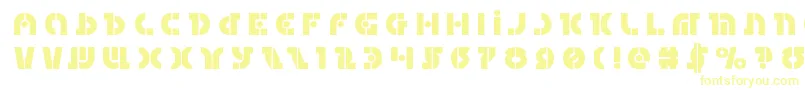 Questloktitle Font – Yellow Fonts on White Background