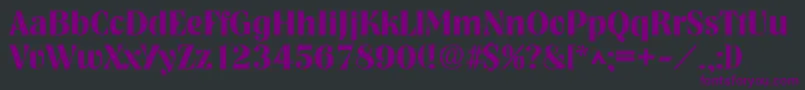 NashvilleBold Font – Purple Fonts on Black Background