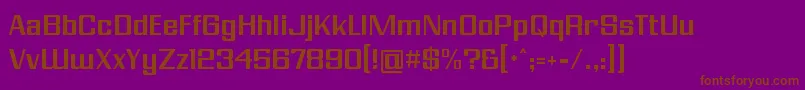 ModernVision-Schriftart – Braune Schriften auf violettem Hintergrund