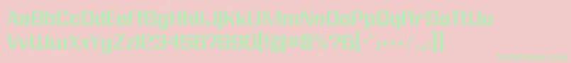 ModernVision Font – Green Fonts on Pink Background