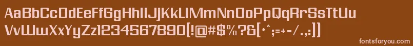 Шрифт ModernVision – розовые шрифты на коричневом фоне